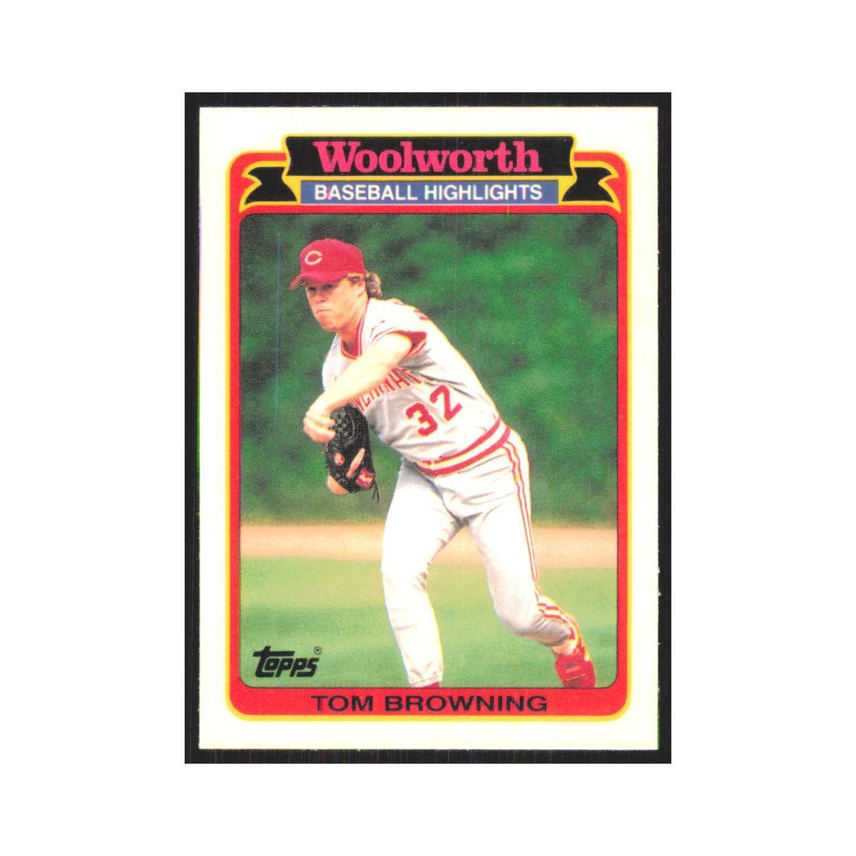 Tom Browning 1989 Topps Woolworth #9.0 Cincinnati Reds Baseball Card NM
