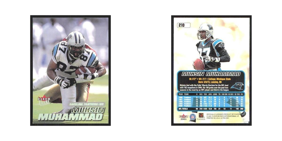 Muhsin Muhammad 2001 Fleer Ultra #210 Carolina Panthers Football Card NM