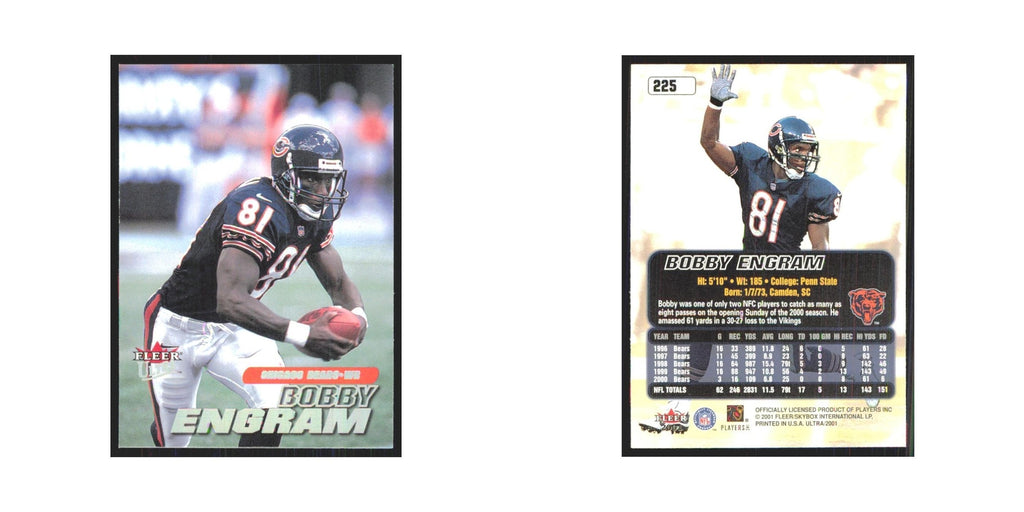 Bobby Engram 2001 Fleer Ultra #225 Chicago Bears Football Card NM