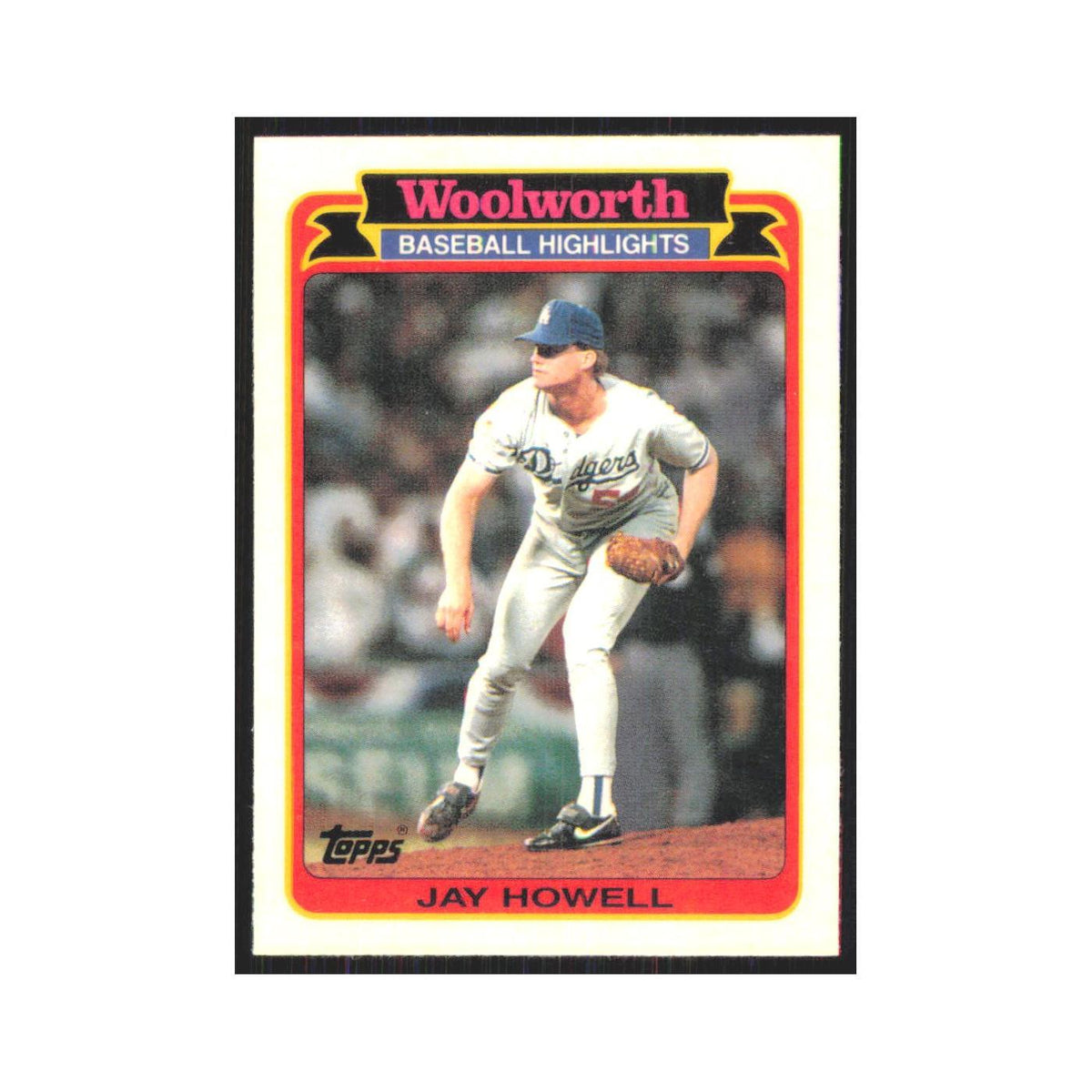 Jay Howell 1989 Topps Woolworth #30.0 Los Angeles Dodgers Baseball Card NM
