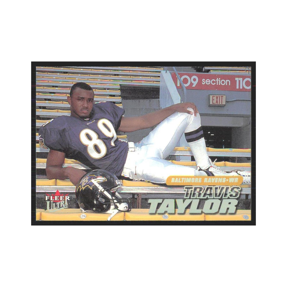 Travis Taylor 2001 Fleer Ultra #97 Baltimore Ravens Football Card NM