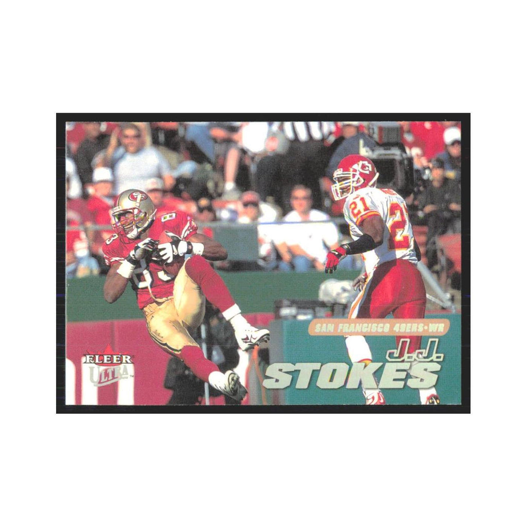 J.J. Stokes 2001 Fleer Ultra #57 San Francisco 49ers Football Card NM