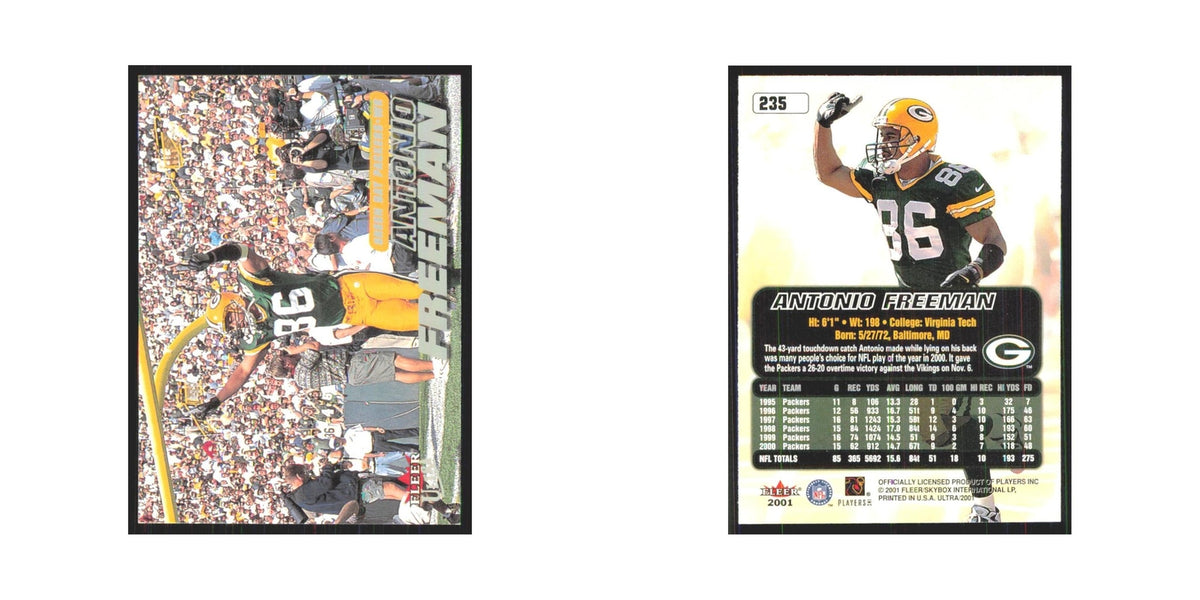 Antonio Freeman 2001 Fleer Ultra #235 Green Bay Packers Football Card NM