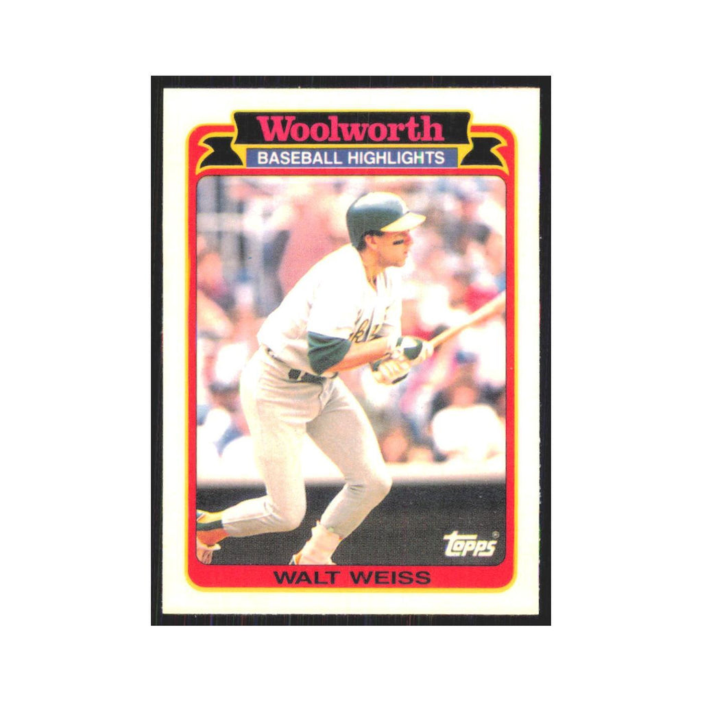Walt Weiss 1989 Topps Woolworth #5.0 Oakland Athletics Baseball Card NM