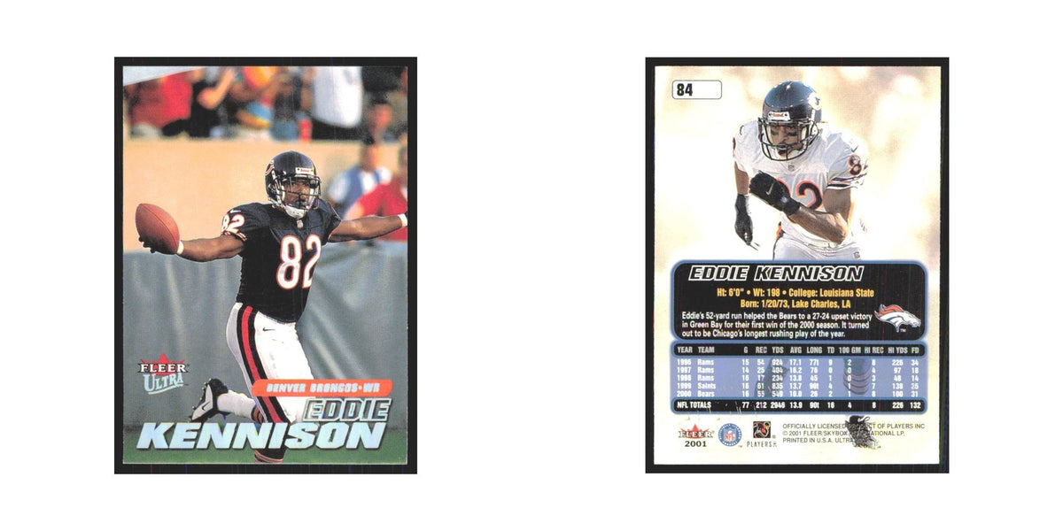 Eddie Kennison 2001 Fleer Ultra #84 Denver Broncos Football Card NM