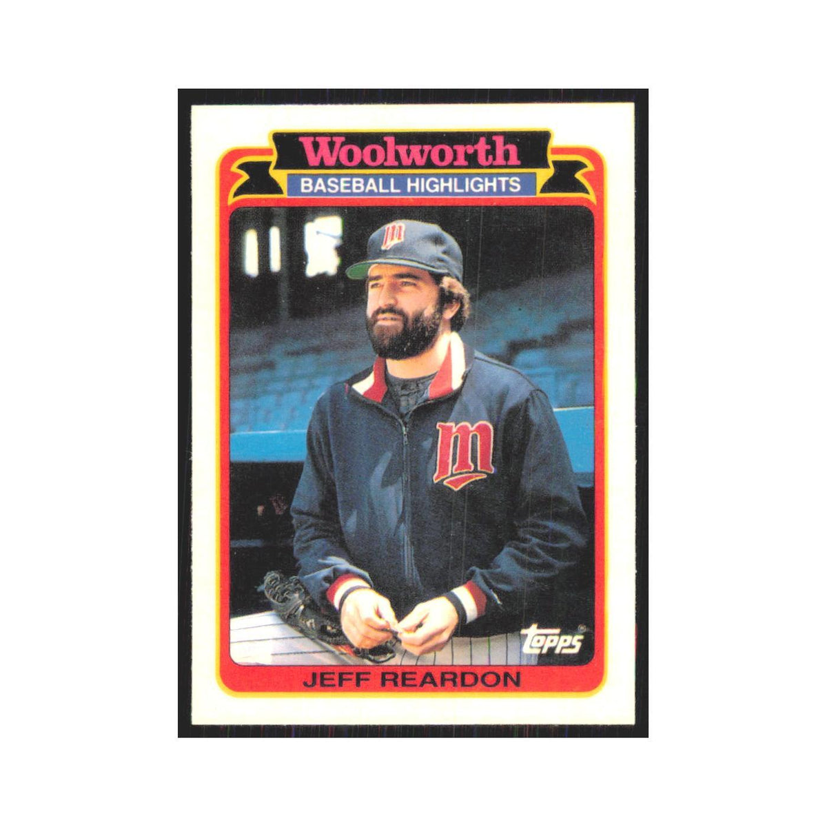 Jeff Reardon 1989 Topps Woolworth #17.0 Minnesota Twins Baseball Card NM