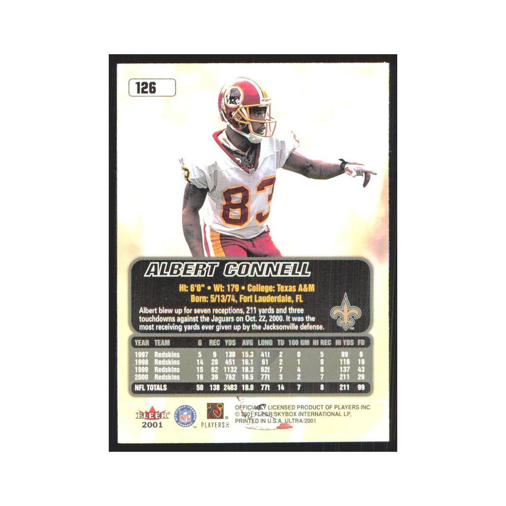 Albert Connell 2001 Fleer Ultra #126 New Orleans Saints Football Card NM