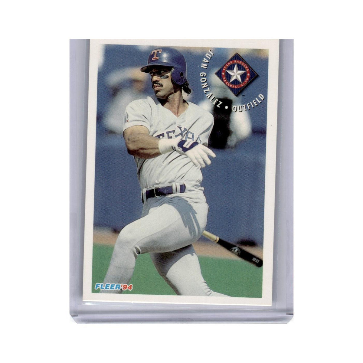Juan Gonzalez 1994 Fleer #12 Texas Rangers Baseball Card NM