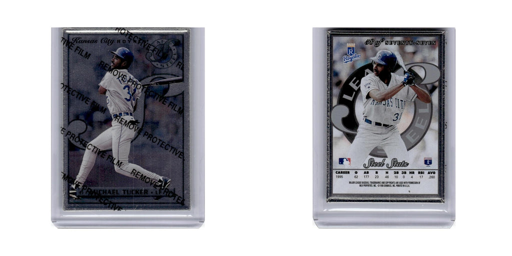 Michael Tucker 1996 Leaf Steel #58 Kansas City Royals Baseball Card NM