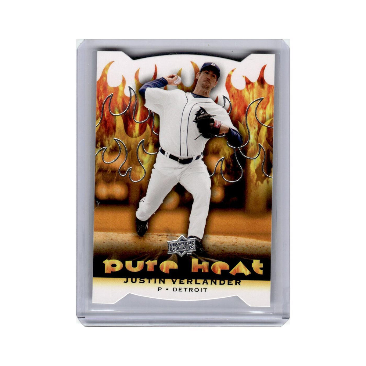 Justin Verlander 2010 Upper Deck Pure Heat #PH9 Detroit Tigers Baseball Card NM