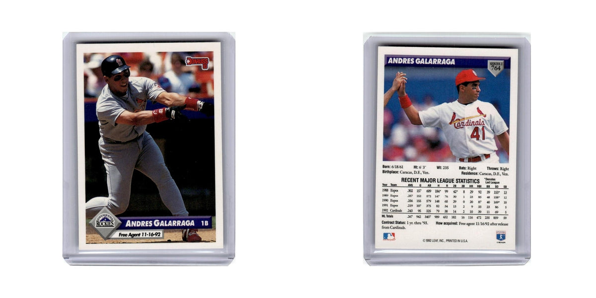 Andres Galarraga 1993 Donruss #764 Colorado Rockies Baseball Card NM