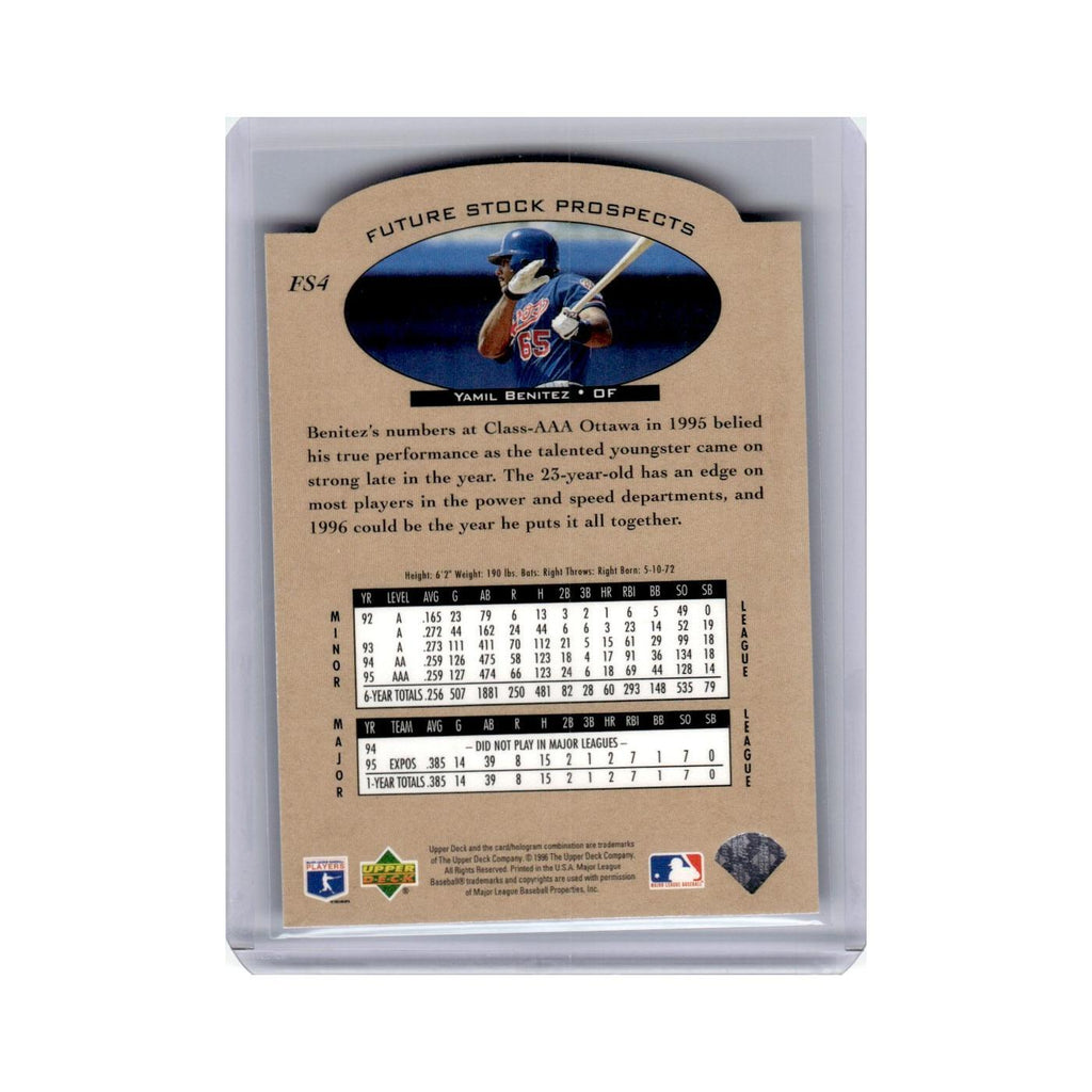 Yamil Benitez 1996 Upper Deck Future Stock Prospects #FS4 Baseball Card NM