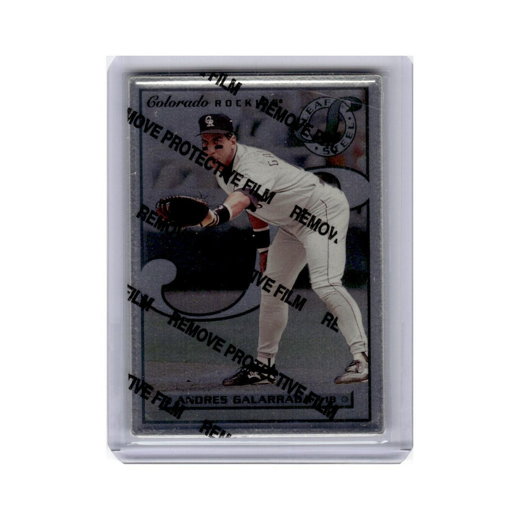 Andres Galarraga 1996 Leaf Steel #64 Colorado Rockies Baseball Card NM