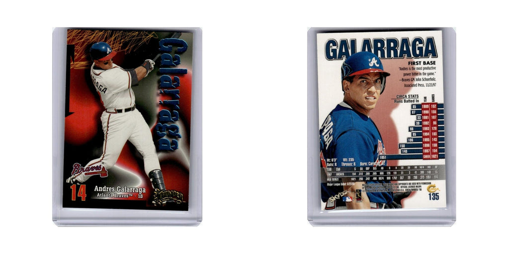 Andres Galarraga 1998 Circa Thunder #135 Atlanta Braves Baseball Card NM