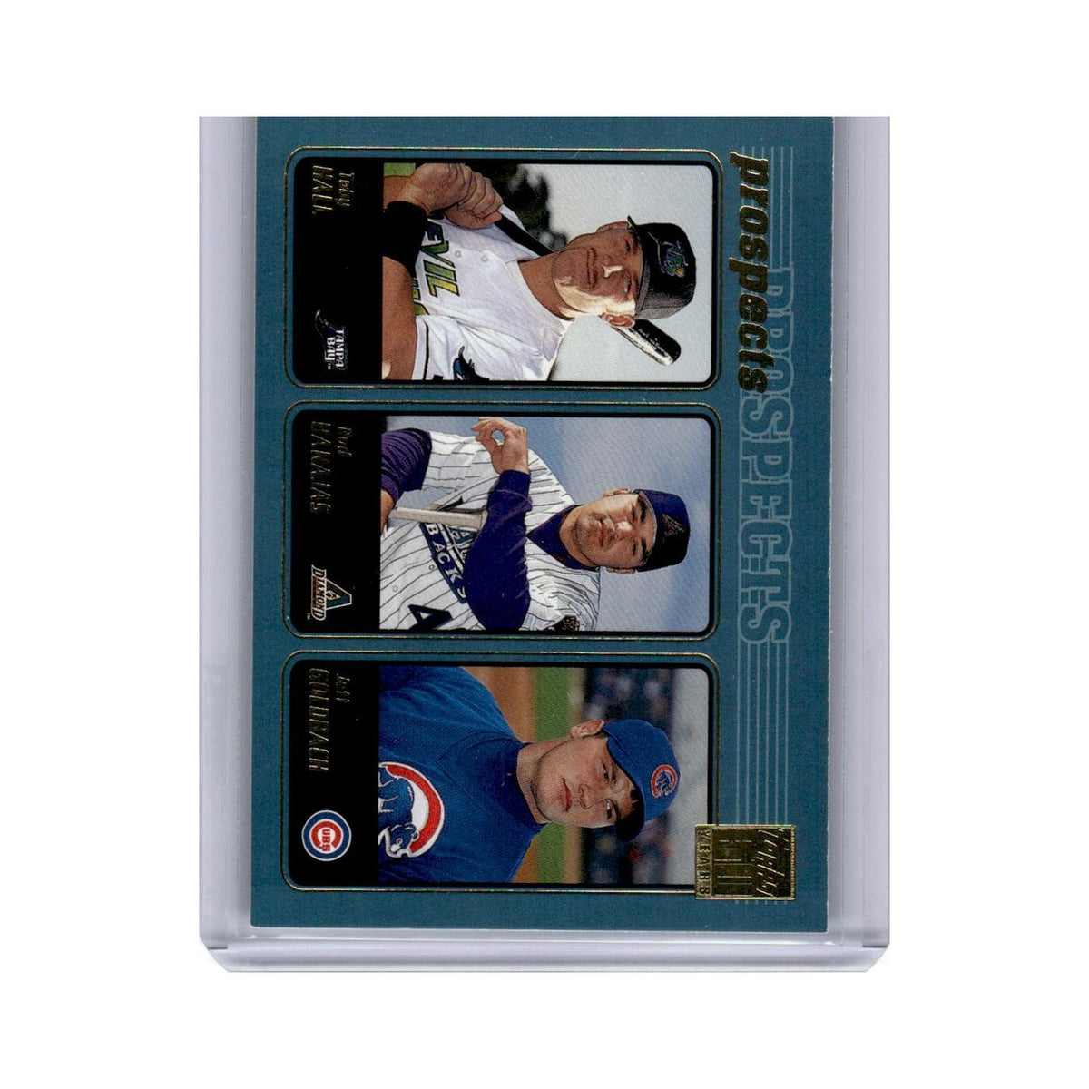 Toby Hall Rod Barajas Jeff Goldbach 2001 Topps #734 Baseball Card NM