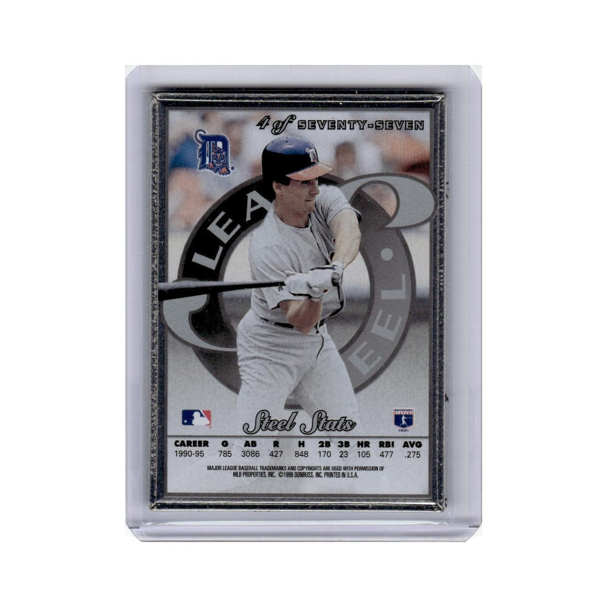 Travis Fryman 1996 Leaf Steel #4 Detroit Tigers Baseball Card NM