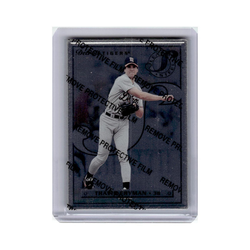 Travis Fryman 1996 Leaf Steel #4 Detroit Tigers Baseball Card NM