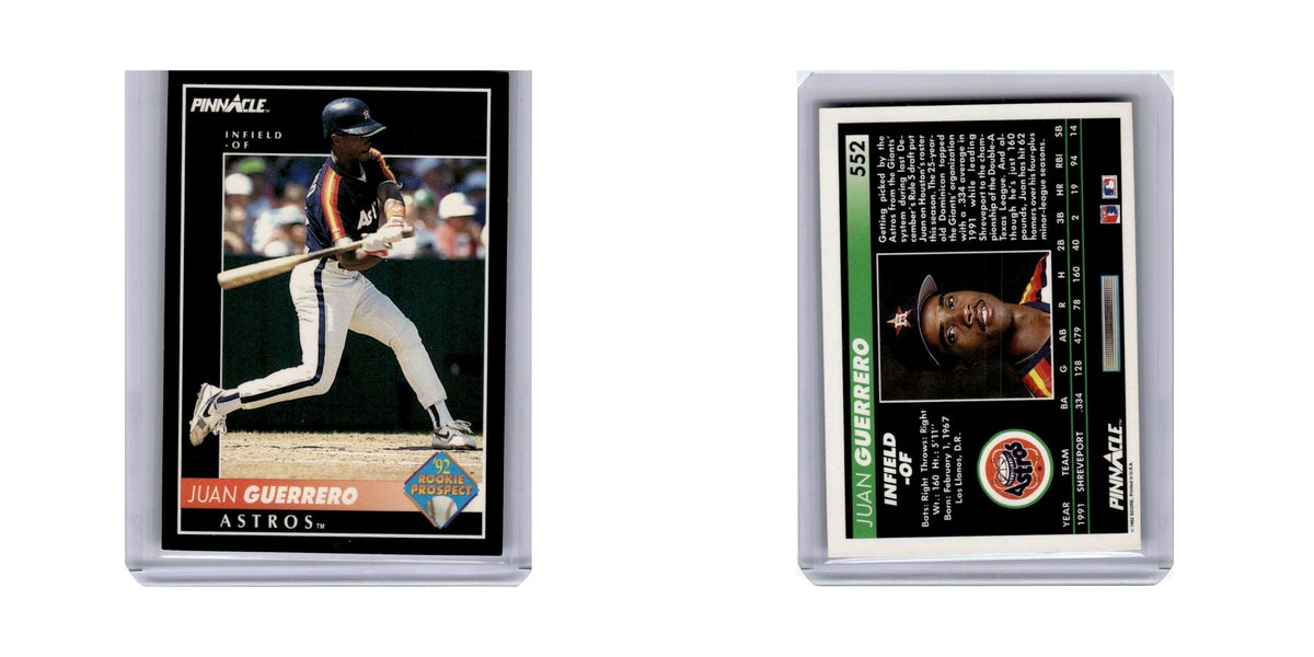 Juan Guerrero 1992 Pinnacle #552 Houston Astros Baseball Card NM