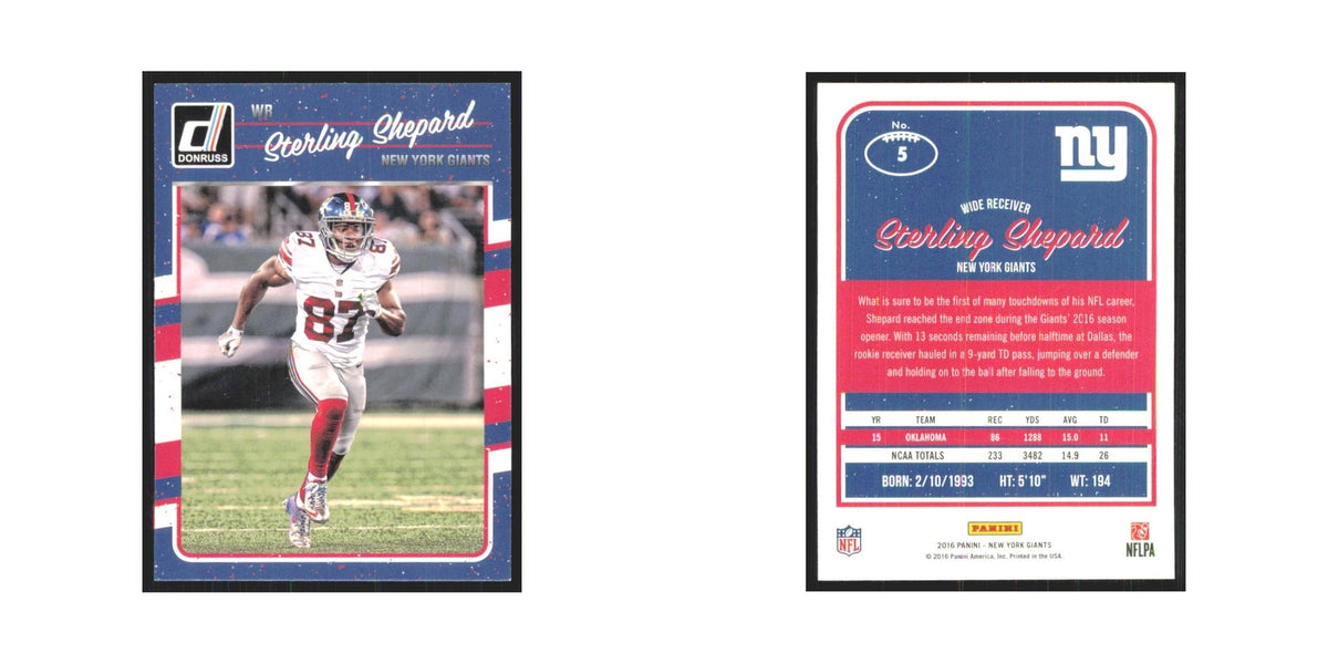 2016 Donruss Sterling Shepard Giants #5