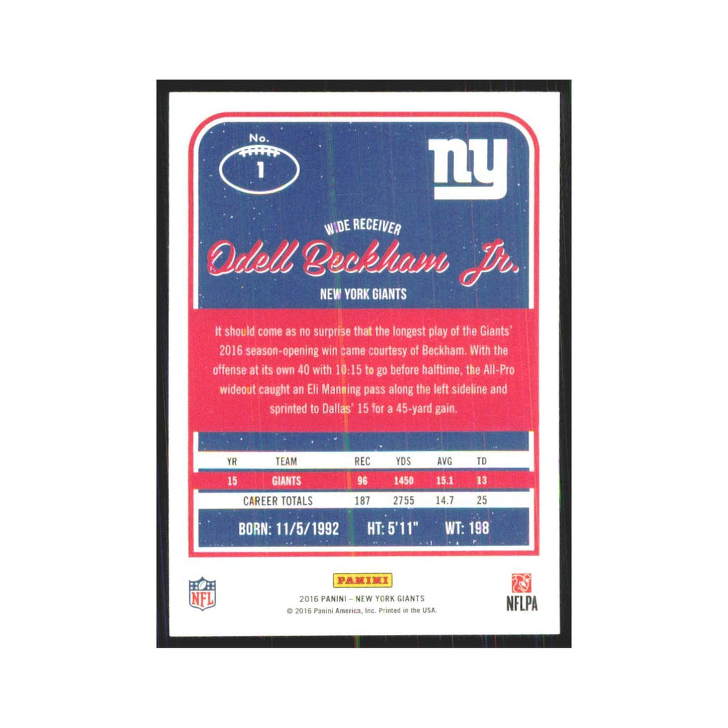 2016 Donruss Odell Beckham Jr. Giants #1