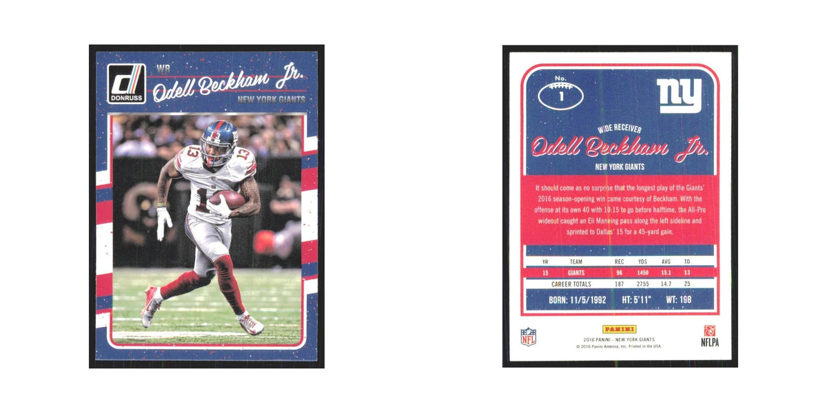 2016 Donruss Odell Beckham Jr. Giants #1