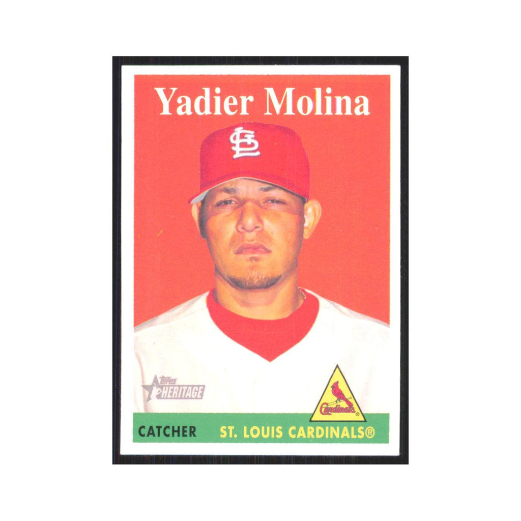 Yadier Molina 2007 Topps Heritage #24 St. Louis Cardinals Baseball Card NM