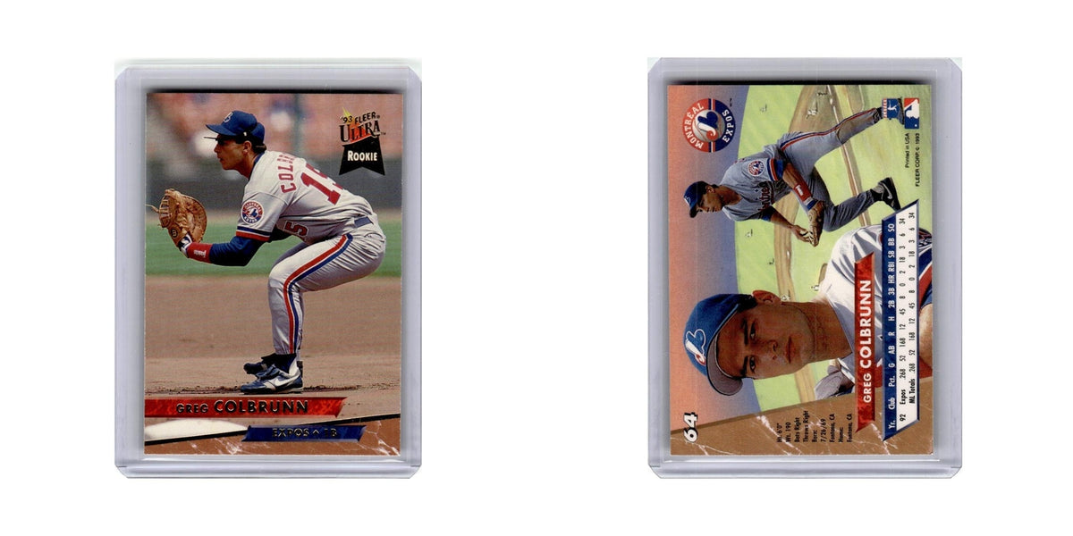 Greg Colbrunn Rookie 1993 Fleer Ultra #64 Montreal Expos Baseball Card NM