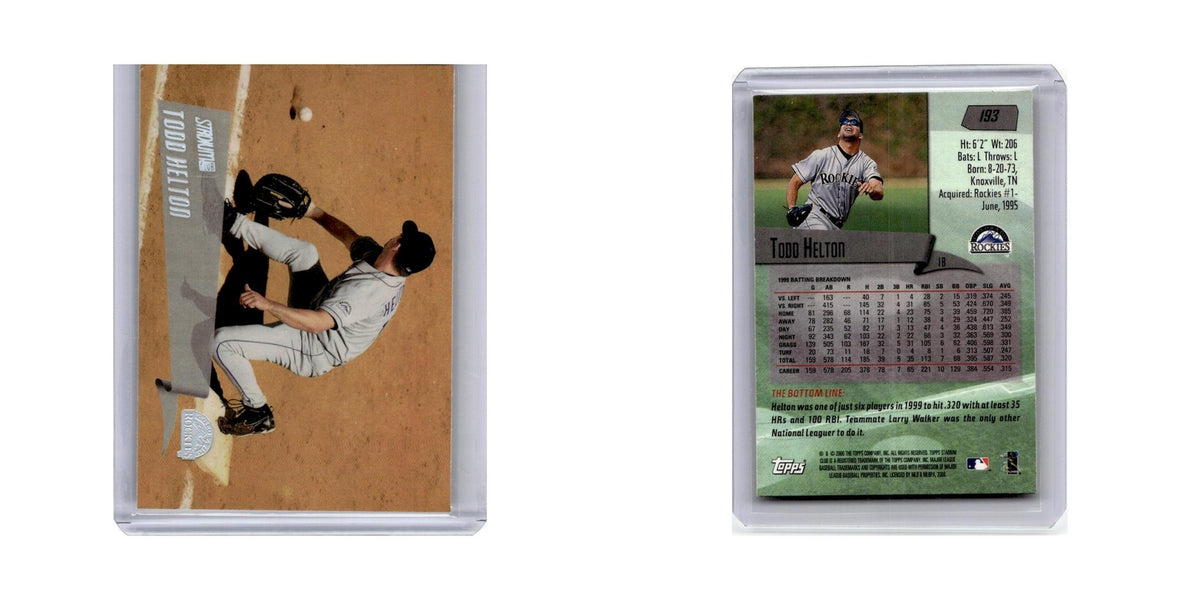 Todd Helton 2000 Stadium Club #193 Colorado Rockies Baseball Card NM