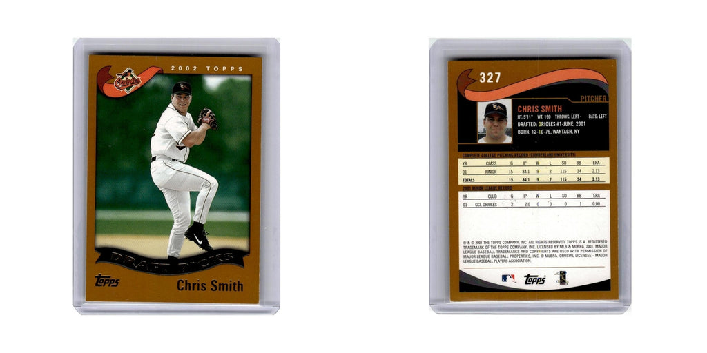 Chris Smith 2002 Topps #327 Baltimore Orioles Baseball Card NM