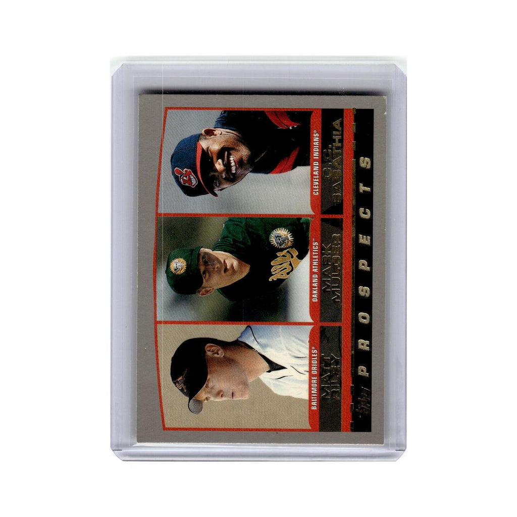 Matt Riley Mark Mulder   C.C. Sabathia 2000 Topps #446 Baseball Card NM