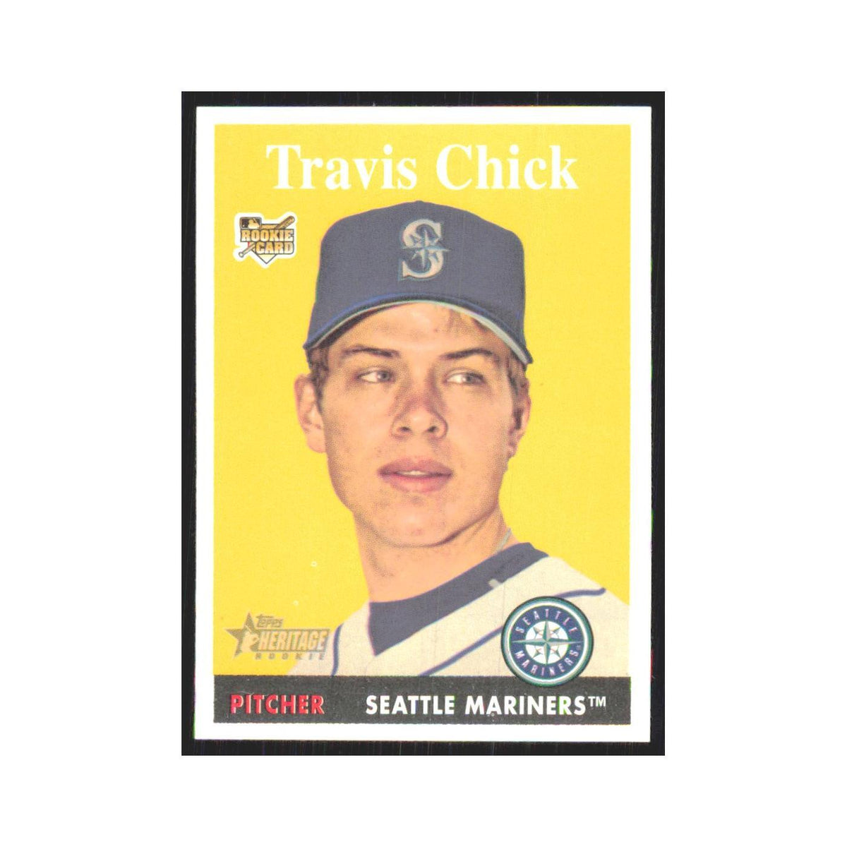 Travis Chick Rookie 2007 Topps Heritage #396 Seattle Mariners Baseball Card NM