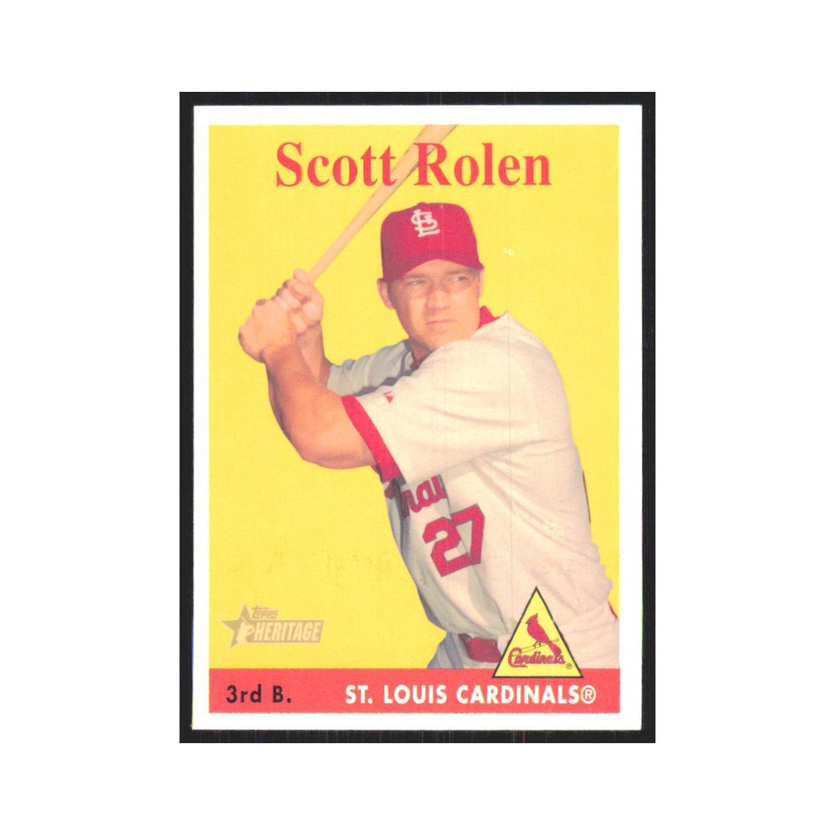 Scott Rolen 2007 Topps Heritage #106 St. Louis Cardinals Baseball Card NM
