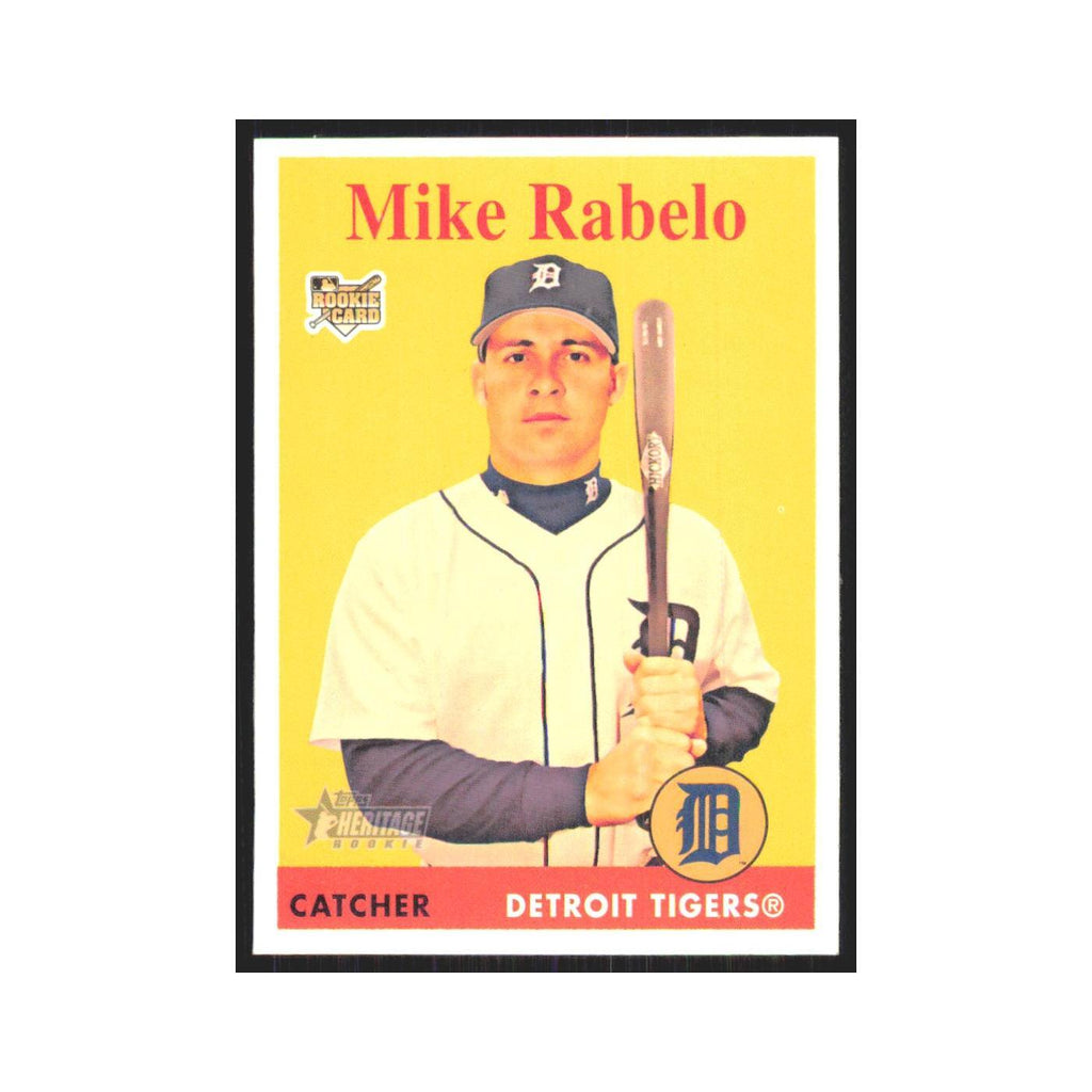Mike Rabelo Rookie 2007 Topps Heritage #448 Detroit Tigers Baseball Card NM