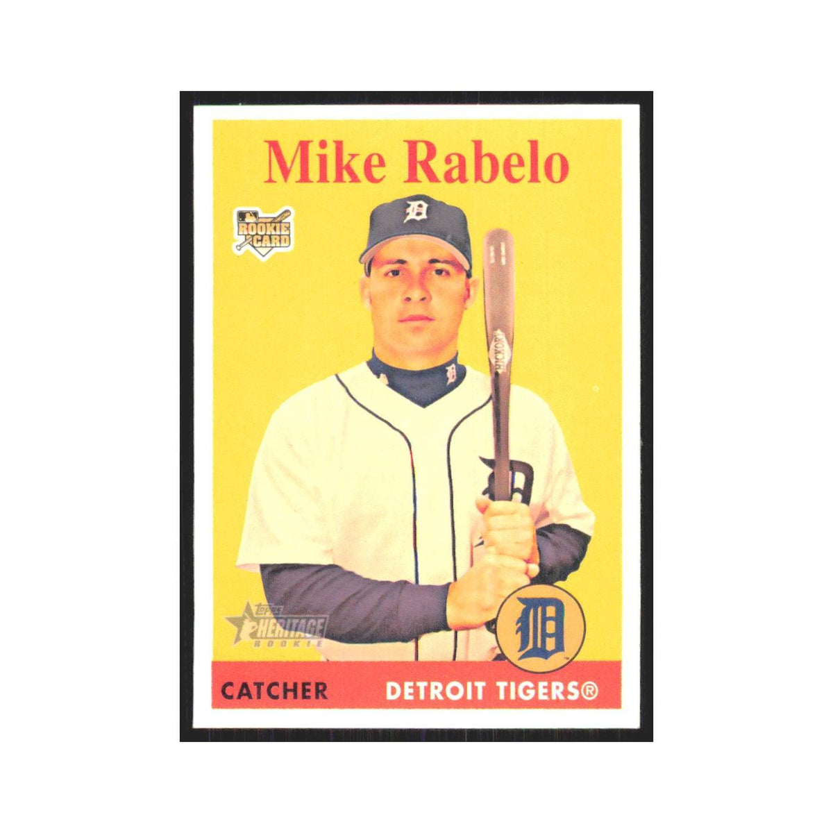 Mike Rabelo Rookie 2007 Topps Heritage #448 Detroit Tigers Baseball Card NM