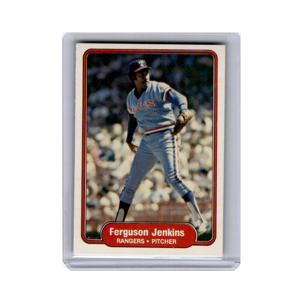 Ferguson Jenkins 1982 Fleer #320 Texas Rangers Baseball Card NM