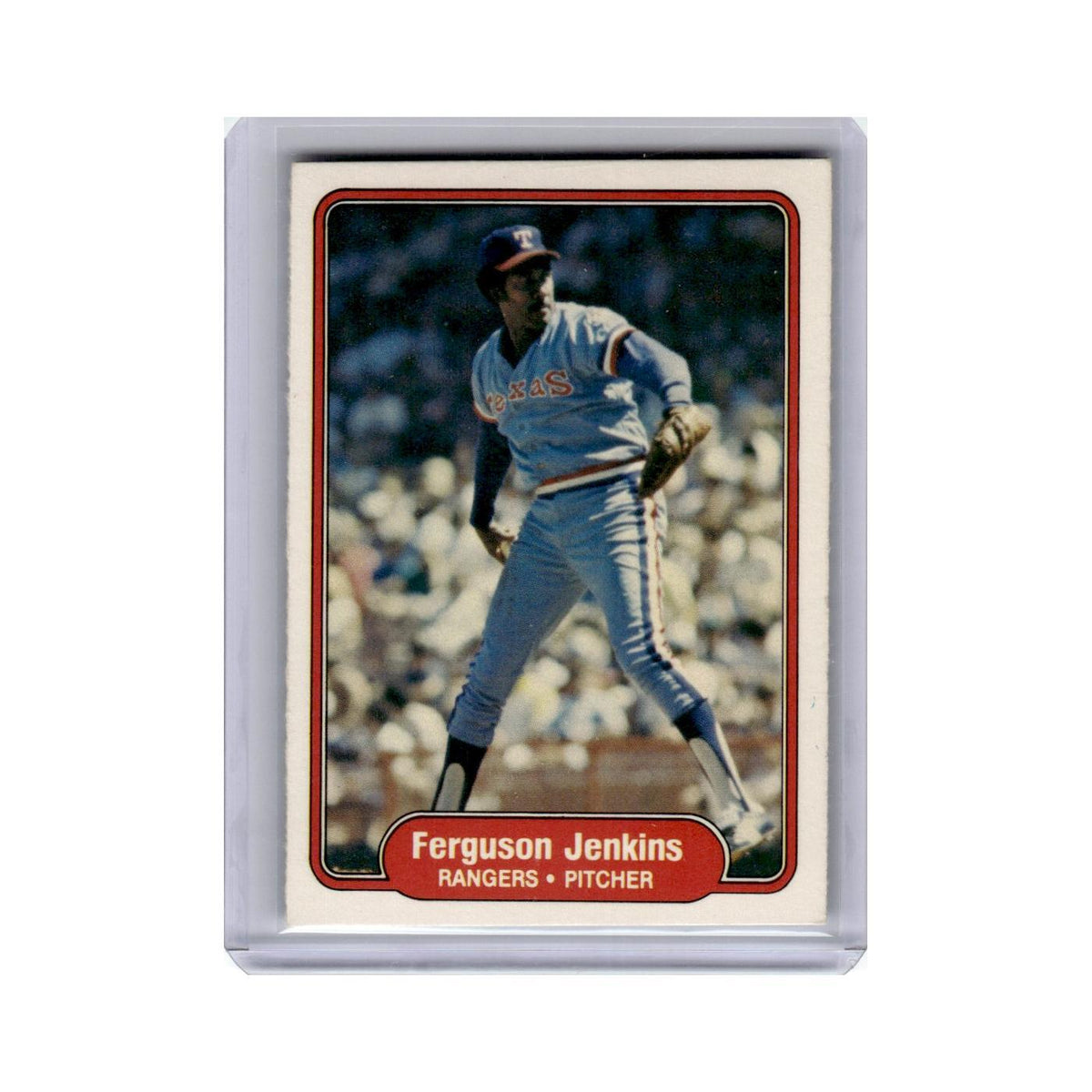 Ferguson Jenkins 1982 Fleer #320 Texas Rangers Baseball Card NM