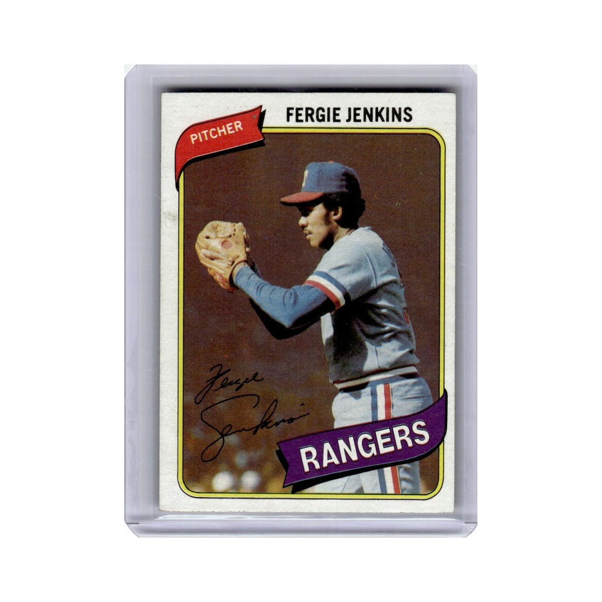 Ferguson Jenkins 1980 Topps #390 Texas Rangers Baseball Card NM