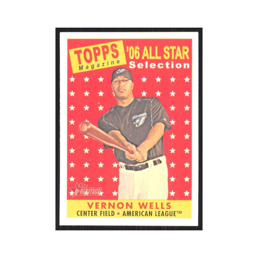 Vernon Wells 2007 Topps Heritage #487 Toronto Blue Jays Baseball Card NM