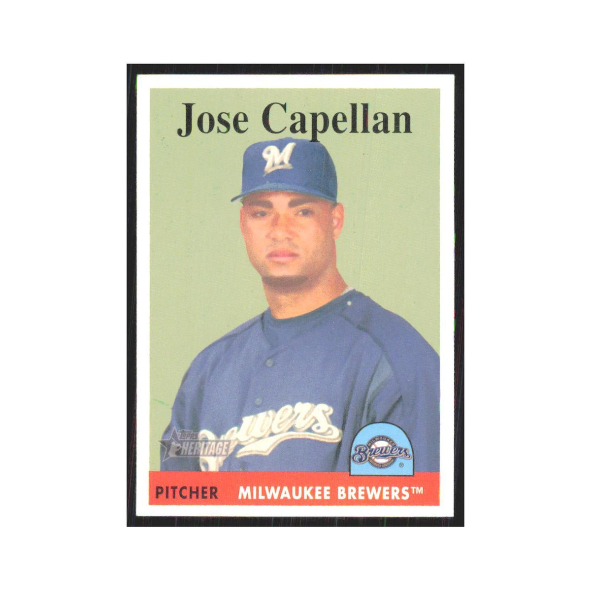 Jose Capellan 2007 Topps Heritage #407 Milwaukee Brewers Baseball Card NM