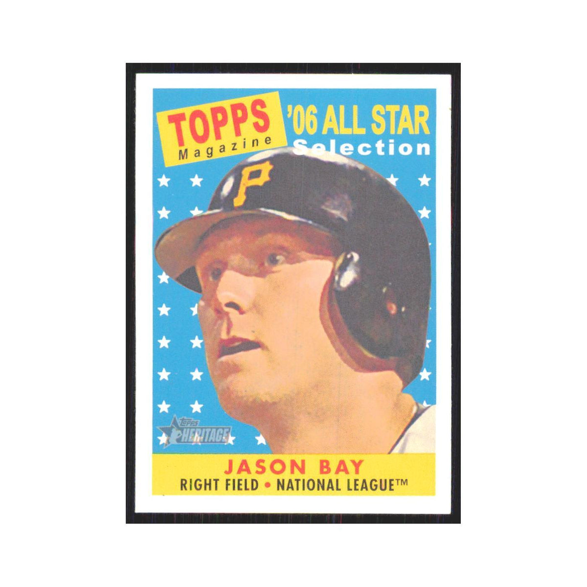 Jason Bay 2007 Topps Heritage #488 Pittsburgh Pirates Baseball Card NM