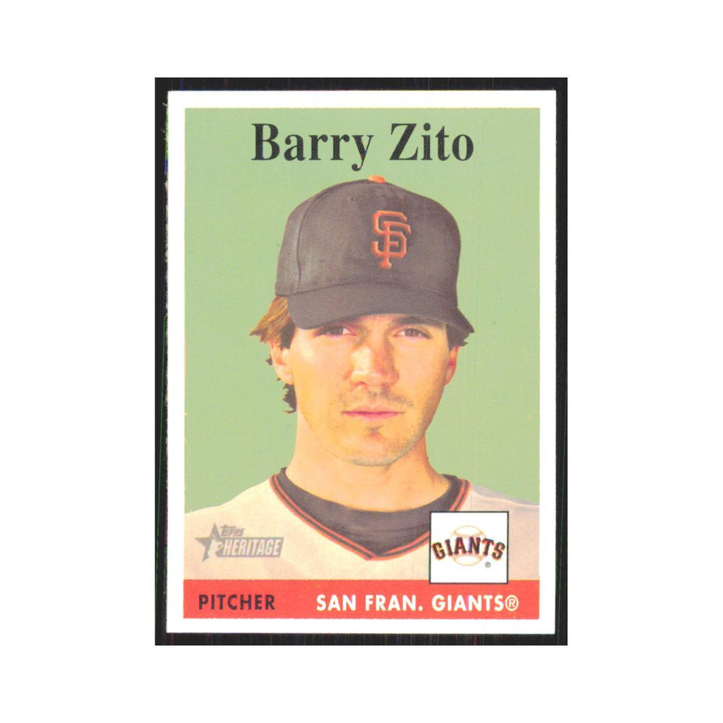 Barry Zito 2007 Topps Heritage #379 San Francisco Giants Baseball Card NM