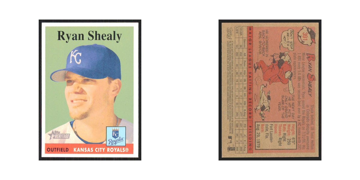 Ryan Shealy 2007 Topps Heritage #391 Kansas City Royals Baseball Card NM