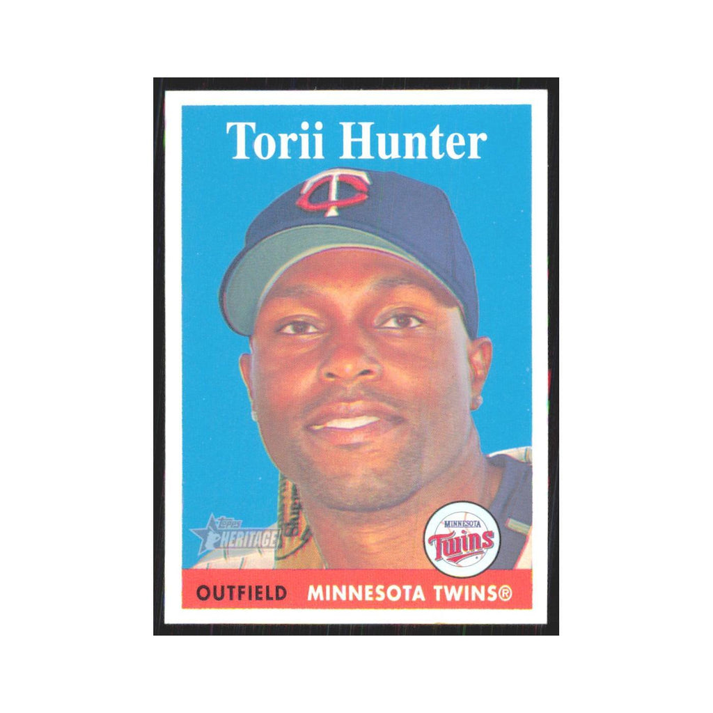 Torii Hunter 2007 Topps Heritage #404 Minnesota Twins Baseball Card NM