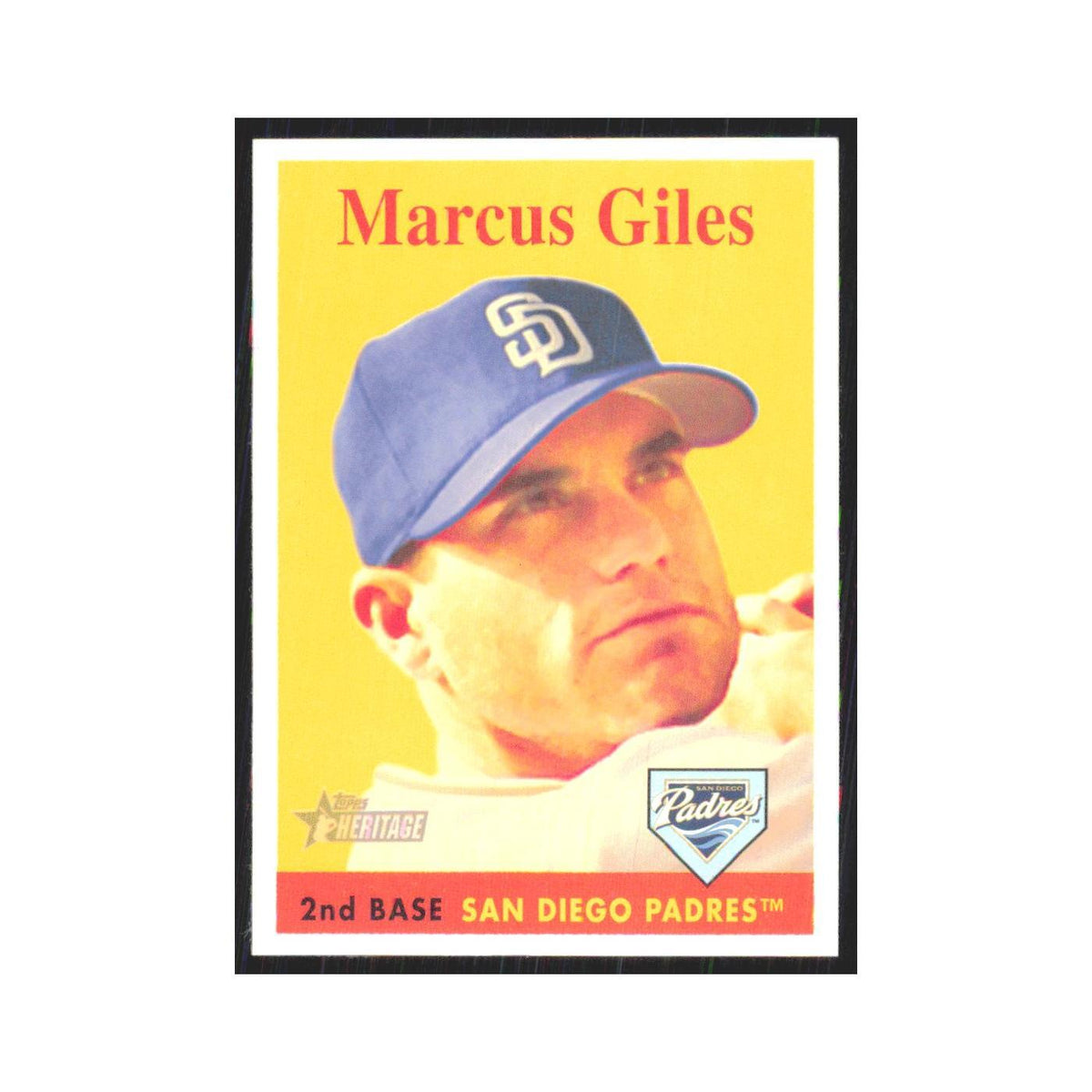 Marcus Giles 2007 Topps Heritage #190 San Diego Padres Baseball Card NM