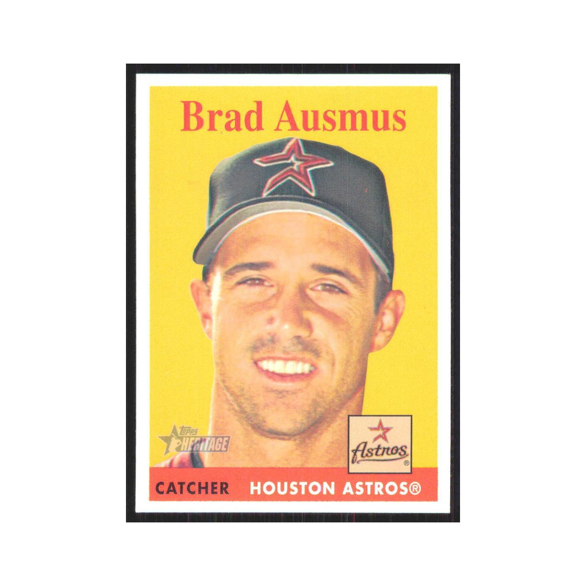 Brad Ausmus 2007 Topps Heritage #345 Houston Astros Baseball Card NM