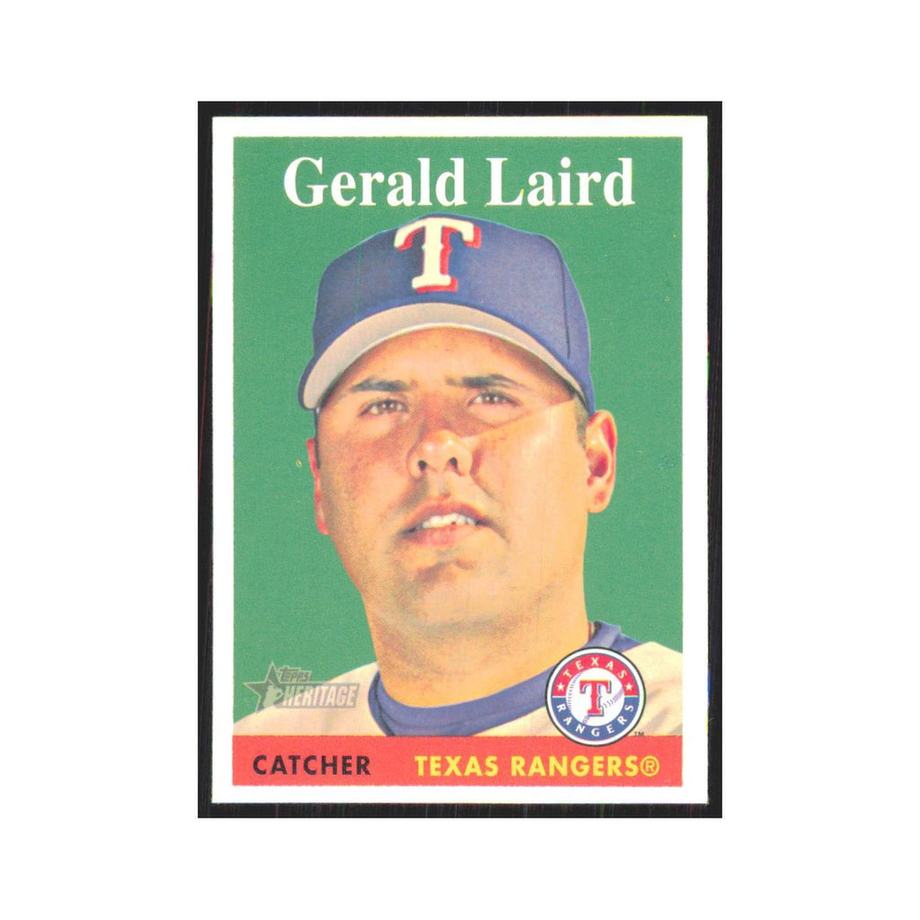 Gerald Laird 2007 Topps Heritage #117 Texas Rangers Baseball Card NM