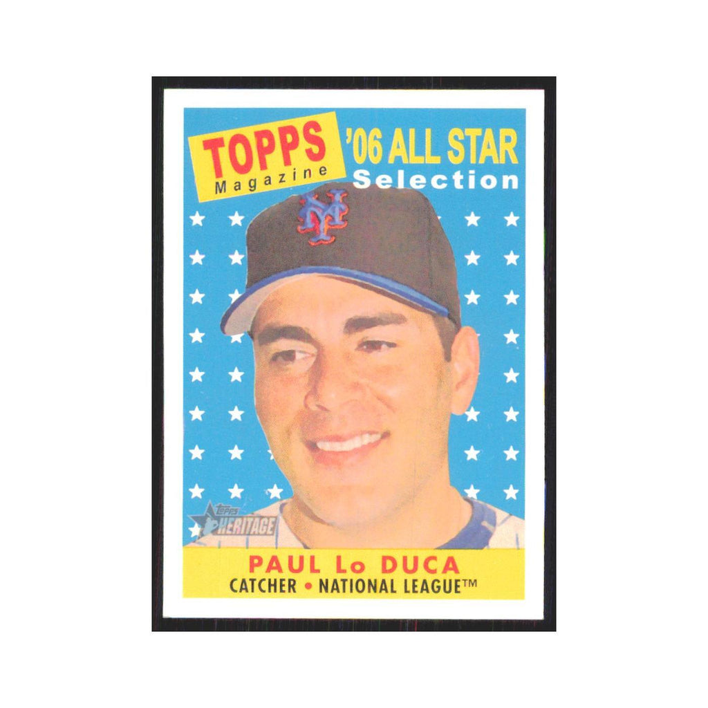 Paul Lo Duca 2007 Topps Heritage #490 New York Mets Baseball Card NM