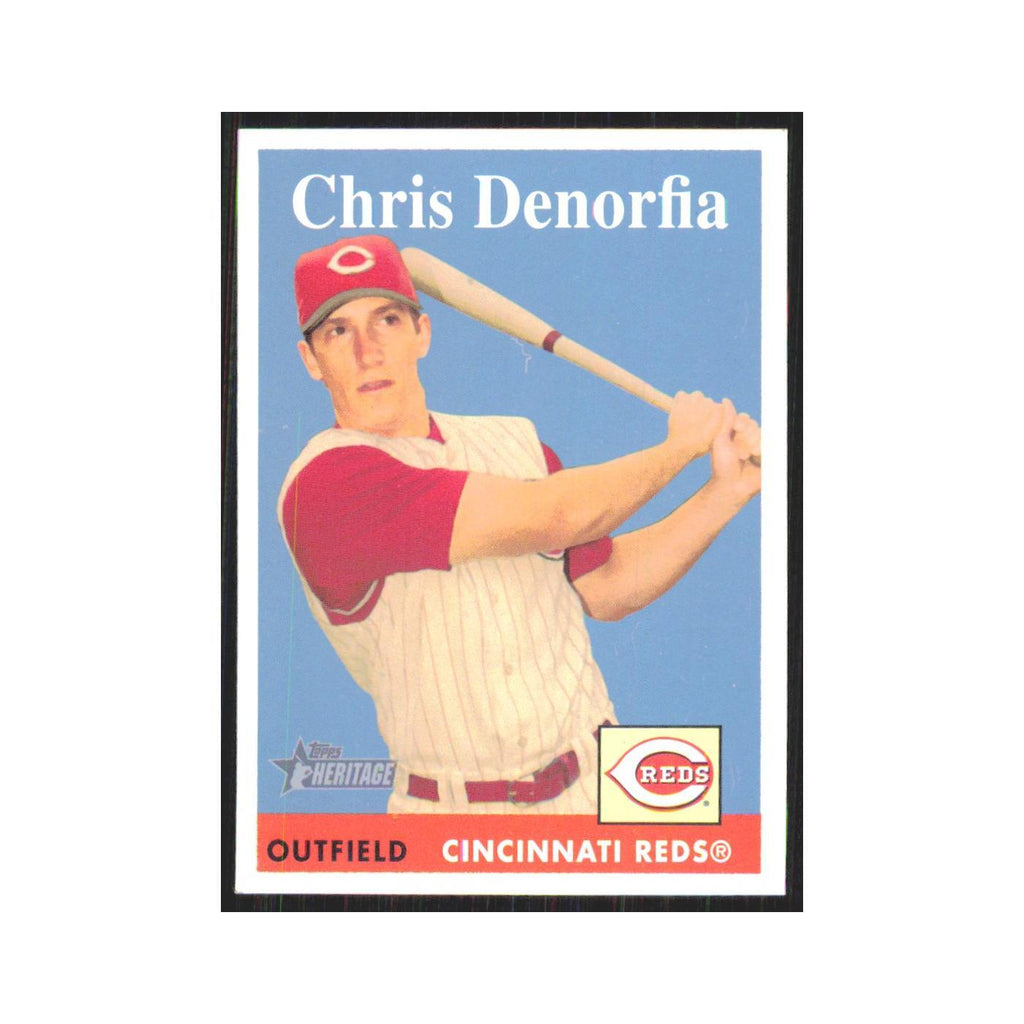 Chris Denorfia 2007 Topps Heritage #202 Cincinnati Reds Baseball Card NM