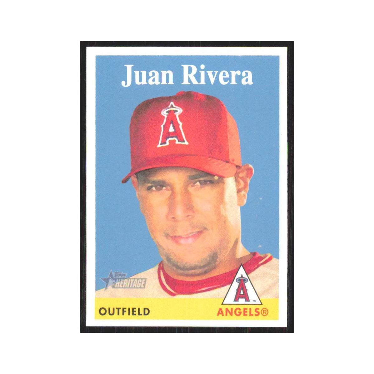 Juan Rivera 2007 Topps Heritage #227 Los Angeles Angels Baseball Card NM