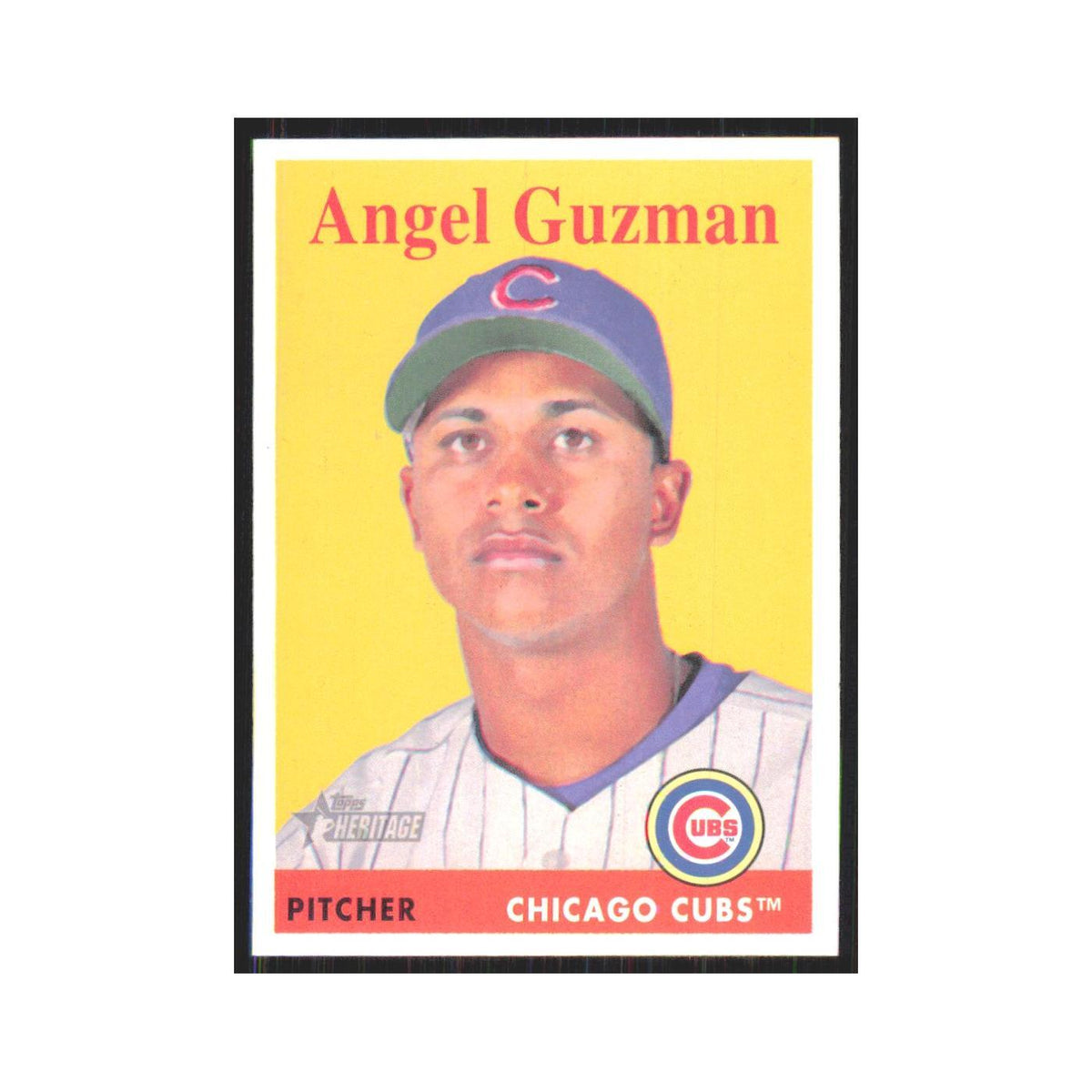Angel Guzman 2007 Topps Heritage #209 Chicago Cubs Baseball Card NM